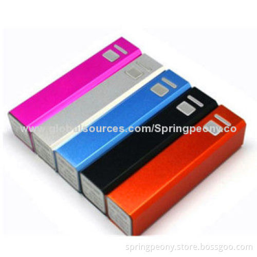 Travel 2,200mAh Mobile Power Bank with 5V DC/0.6A Input